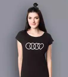 AUDI Love Koszulka premium damska Odzież obuwie dodatki Odzież damska Tshirty i koszulki damskie