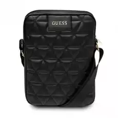 Guess Torba GUTB10QLBK 10 czarnablack Quilted Tablet Bag Odzież obuwie dodatki Galanteria i dodatki Plecaki