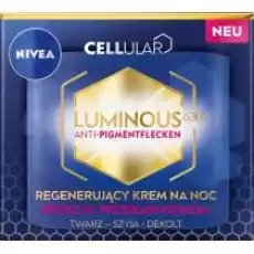 Nivea Cellular Luminous 630174 regenerujący krem na noc przeciw przebarwieniom 50 ml Zdrowie i uroda Kosmetyki i akcesoria Pielęgnacja twarzy