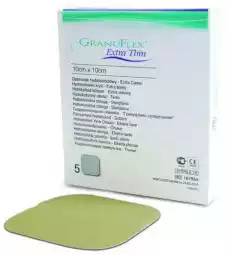 GRANUFLEX Extra Thin Ekstra cienki opatrunek hydrokoloidowy 10 x 10 cm 1szt Zdrowie i uroda Zdrowie Apteczki i materiały opatrunkowe