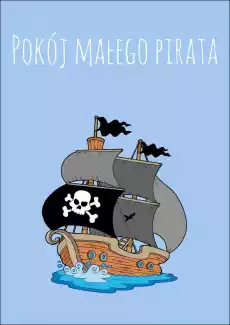 Pokój małego pirata niebieski plakat Wymiar do wyboru 20x30 cm Dom i ogród Wyposażenie wnętrz Dekoracja Obrazy i plakaty