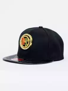 Czapka Z Daszkiem Snapback Czarna Royal Blue Slick Spin Logo Odzież obuwie dodatki Galanteria i dodatki Nakrycia głowy Czapki z daszkiem