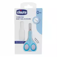 Chicco Baby Nail Scissors nożyczki z osłonką 0m Niebieskie Dla dziecka Akcesoria dla dzieci