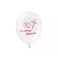 Balony lateksowe komunijne Pierwsza Komunia białe Gadżety Balony