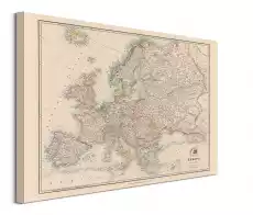 Stanfords Mapa Europy 1884 obraz na płótnie Dom i ogród Wyposażenie wnętrz Dekoracja Obrazy i plakaty