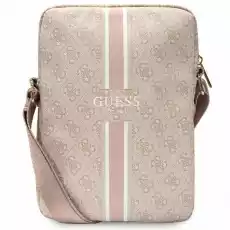 Guess Torba GUTB10P4RPSP 10 różowypink 4G Stripes Tablet Bag Odzież obuwie dodatki Galanteria i dodatki Plecaki