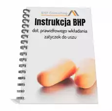 Instrukcja BHP dot prawidłowego wkładania zatyczek do uszu Biuro i firma Odzież obuwie i inne artykuły BHP Instrukcje i znaki BHP