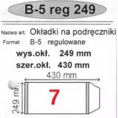 Narnia Okładka na podręcznik B5 regulowana 50 szt Biuro i firma Akcesoria biurowe Artykuły papiernicze Okładki i skoroszyty