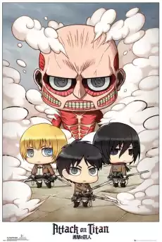 Atak Tytanów Attack on Titan Chibi plakat Dom i ogród Wyposażenie wnętrz Dekoracja Obrazy i plakaty