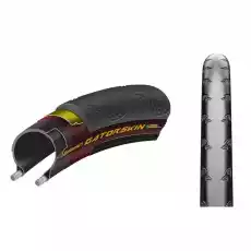 Opona Continental Gatorskin 700x28C czarna zwijana 280g Sport i rekreacja Rowery i akcesoria Części rowerowe Oponydętki rowerowe