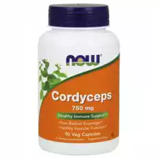 Grzyb Cordyceps 750 mg 90 kapsułek NOW FOODS Artykuły Spożywcze Produkty dietetyczne Suplementy