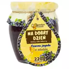 Miód z czarną jagodą Na dobry dzień Pszczelarz Kozacki 220g Artykuły Spożywcze Miód