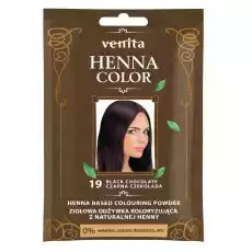 Henna Color ziołowa odżywka koloryzująca z naturalnej henny 19 Czarna Czekolada Zdrowie i uroda Kosmetyki i akcesoria Pielęgnacja i stylizacja włosów Farby i szampony koloryzujące