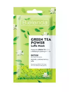 Bielenda Green Tea Power Luffa Mask Maseczka Green Tea 2w1 z Peelingiem Luffa Detoksykująca 8g Zdrowie i uroda Kosmetyki i akcesoria Pielęgnacja twarzy Maseczki