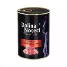 Dolina Noteci Premium Mokra karma dla kota bogata w cielęcinę Zestaw 12 x 400 g Dom i ogród Artykuły zoologiczne Koty