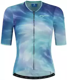 Rogelli tie dye koszulka rowerowa damska niebieska Rozmiar 2XS Sport i rekreacja