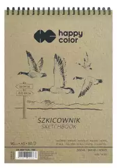 Szkicownik na spirali A5 80 białych kartek Happy Color Dla dziecka Artykuły szkolne Bloki i wycinanki