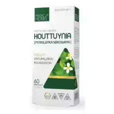 MEDICA HERBS Houttuynia Pstrolistka Sercowata 520mg 60 kaps Artykuły Spożywcze