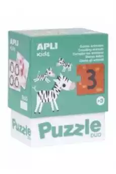 Puzzle dwuczęściowe liczenie zwierzątek 3 Gadżety Ezoteryka