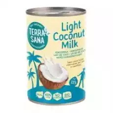 Terrasana Coconut milk napój kokosowy light bez gumy guar 11 tłuszczu 400 ml Bio Artykuły Spożywcze Nabiał