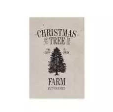 kartka christmas tree farm Tafelgut Dom i ogród Wyposażenie wnętrz Dekoracja Ozdoby świąteczne