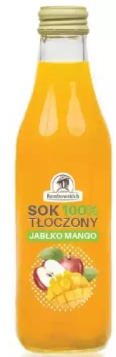 SOK JABŁKOWY Z MANGO NFC 250 ml REMBOWSCY Artykuły Spożywcze Produkty dietetyczne Soki