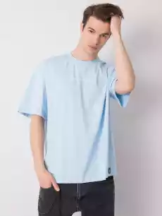 Tshirt Tshirt męski jasny niebieski Odzież obuwie dodatki Odzież męska Tshirty