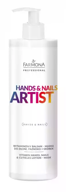 Farmona Professional Hands Nails Artist Witaminowy balsammaska do dłoni paznokci i skórek 280ml Zdrowie i uroda Kosmetyki i akcesoria Pielęgnacja dłoni