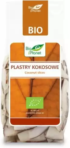 PLASTRY KOKOSOWE BIO 100 g BIO PLANET Artykuły Spożywcze Bakalie i suszone owoce