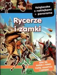 Rycerze i zamki panoramy z naklejkami Książki