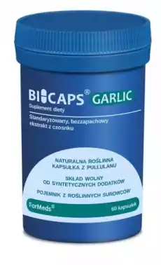 ForMeds Bicaps Garlic ekstrakt z czosnku pospolitego 60 kapsułek Artykuły Spożywcze