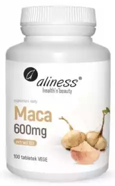 Maca ekstrakt101 600mgx100tabl Vege Aliness Artykuły Spożywcze