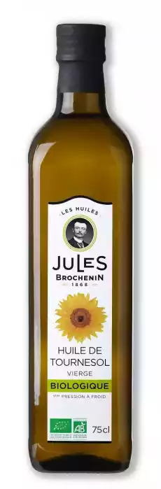 Jules Brochenin Olej słonecznikowy Virgin BIO 750 ml Artykuły Spożywcze Oleje i oliwy