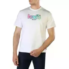 Koszulka Tshirt marki Levis model 16143 kolor Biały Odzież męska Sezon WiosnaLato Odzież obuwie dodatki