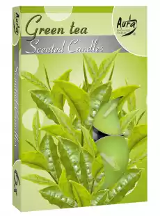 Bispol Green Tea podgrzewacze zapachowe 6 sztuk Dom i ogród Wyposażenie wnętrz Świece i aromaterapia