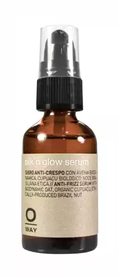 OWay Silkn Glow serum do włosów grubych i puszystych 30ml Zdrowie i uroda Kosmetyki i akcesoria Pielęgnacja i stylizacja włosów