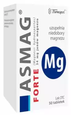 ASMAG Forte x 50 tabletek Zdrowie i uroda Zdrowie Witaminy minerały suplementy diety