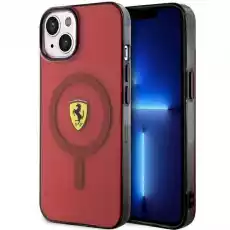 Ferrari FEHMP14SURKR iPhone 14 61 czerwonyred hardcase Translucent Magsafe Telefony i akcesoria Akcesoria telefoniczne Etui