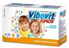 VIBOVIT Junior smak pomarańczowy x 30 saszetek Sport i rekreacja Odżywki i suplementy Witaminy i minerały