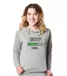 Sarcasm Loading Bluza z kapturem damska Odzież obuwie dodatki Odzież damska Bluzy damskie