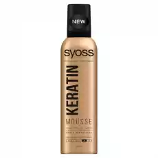 Syoss Keratin Mousse pianka do włosów Extra Strong 250ml Zdrowie i uroda Kosmetyki i akcesoria Pielęgnacja i stylizacja włosów Kosmetyki do stylizacji włosów