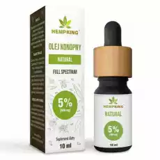 Olej Konopny 5 500 mg Fitoskładników 10 ml Hempking Artykuły Spożywcze