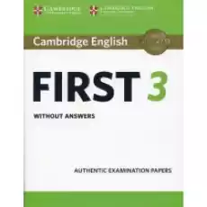 Cambridge English First 3 without answers Książki Podręczniki i lektury