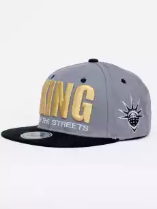 Czapka Z Daszkiem Snapback Szara Royal Blue King Odzież obuwie dodatki Galanteria i dodatki Nakrycia głowy Czapki z daszkiem