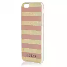 Guess GUHCP6STGPI iPhone 66S pink hardcase Ethnic Chic Stripes 3D Telefony i akcesoria Akcesoria telefoniczne Etui