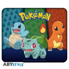 Podkładka materiałowa pod mysz Pokemon Starters Kanto Książki Komiksy