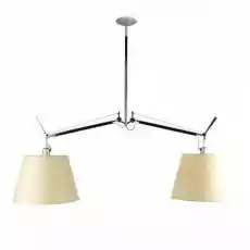 Artemide Lampa wisząca Tolomeo Basculante srebrnobeżowa śr klosza 24 cm Dom i ogród Wyposażenie wnętrz Oświetlenie Lampy sufitowe