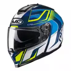 HJC KASK INTEGRALNY C70 LANTIC BLUEYELLOW Sport i rekreacja Sporty motorowe Kaski do sportów motorowych