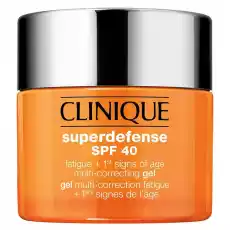 Clinique Superdefense SPF40 Fatigue 1st Signs of Age Multi Correcting Gel 50ml Zdrowie i uroda Kosmetyki i akcesoria Pielęgnacja twarzy Kremy do twarzy