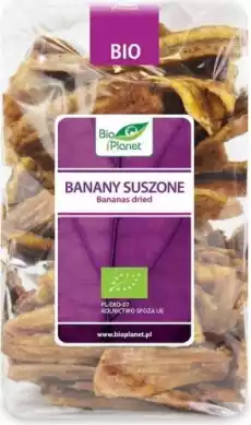 BANANY SUSZONE BIO 400 g BIO PLANET Artykuły Spożywcze Bakalie i suszone owoce